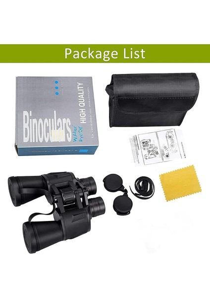 1pc Yüksek Güçlü Dürbün Telefon Klipsli Standart Konfigürasyon Siyah 20x50 (Yurt Dışından) modelleri