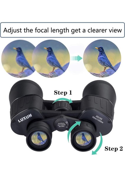 1pc Yüksek Güçlü Hd Zayıf Işık Gece Görüşlü Su Geçirmez Dürbün Yeni Siyah 20x50 Cm(Yurt Dışından) fiyatları