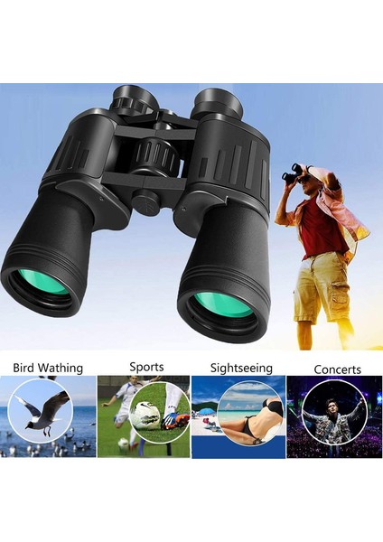 1pc Yüksek Güçlü Hd Zayıf Işık Gece Görüşlü Su Geçirmez Dürbün Yeni Siyah 20x50 Cm(Yurt Dışından) modelleri