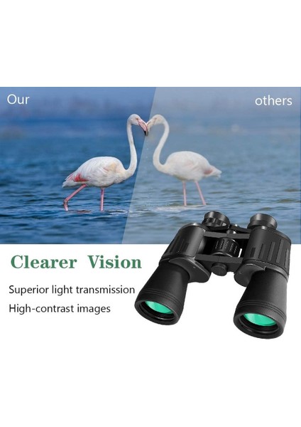 1pc Yüksek Güçlü Hd Zayıf Işık Gece Görüşlü Su Geçirmez Dürbün Yeni Siyah 20x50 Cm(Yurt Dışından) fırsatları