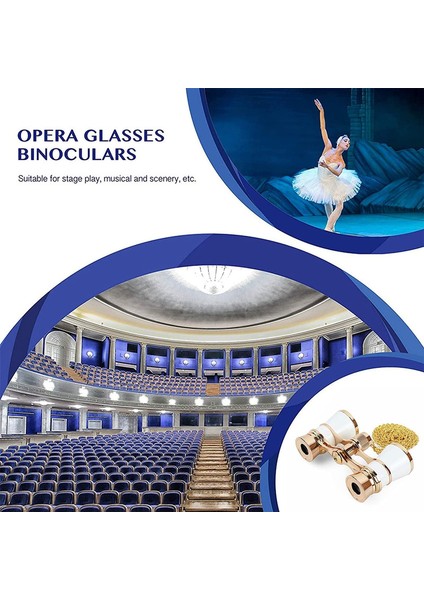 1 Adet Opera Gözlük Dürbünleri Tiyatro Gözlükleri Mini Dürbün Kompakt Zincirli Gümüş Siyah 3x25 Cm (Yurt Dışından) indirimleri