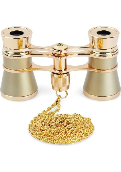 1 Adet Opera Gözlükleri Dürbünleri Tiyatro Gözlükleri Mini Dürbün Kompakt Zincirli Şampanya Altın 3x25 Cm (Yurt Dışından) modelleri