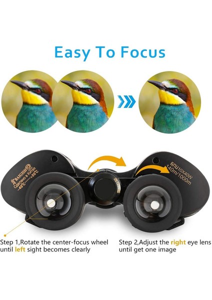 1pc Yetişkinler İçin Hd Dürbün Düşük Işıklı Bak4 Prizma Küçük Dürbün Su Geçırmez 10x40 Cm (Yurt Dışından) fiyatları