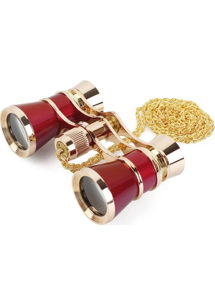 1 Adet Opera Gözlük Dürbünleri Tiyatro Gözlükleri Mini Dürbün Kompakt Kırmızı Zincirli 3x25 Cm (Yurt Dışından) fiyatları