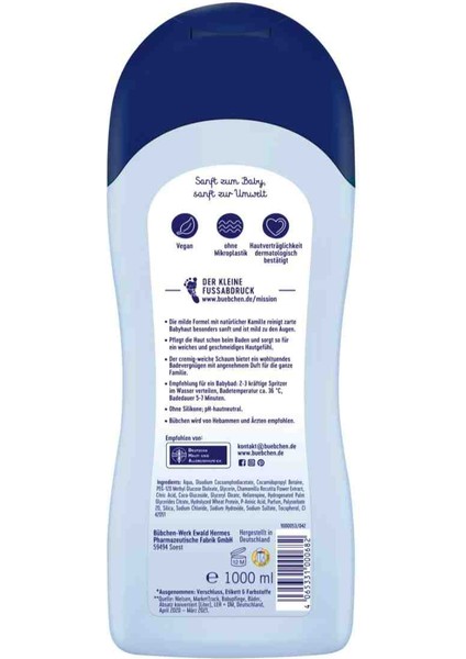 Banyo Köpüğü 1000 ml 2023 Yeni Seri