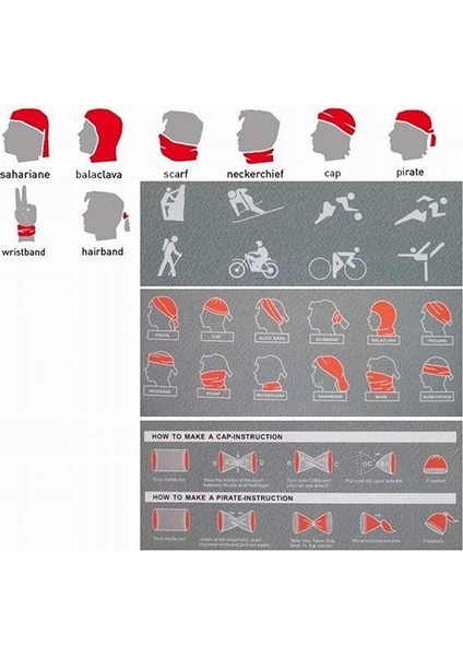 3 Adet Çeşitli Sihirli Kafa Bandı (Stil 9) (Yurt Dışından) fiyatları