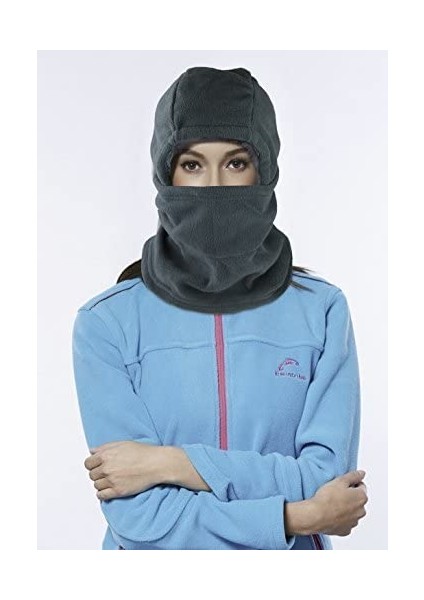 Maskeli Kışlık Rüzgar Geçirmez Şapka (Gri) (Yurt Dışından) fırsatları