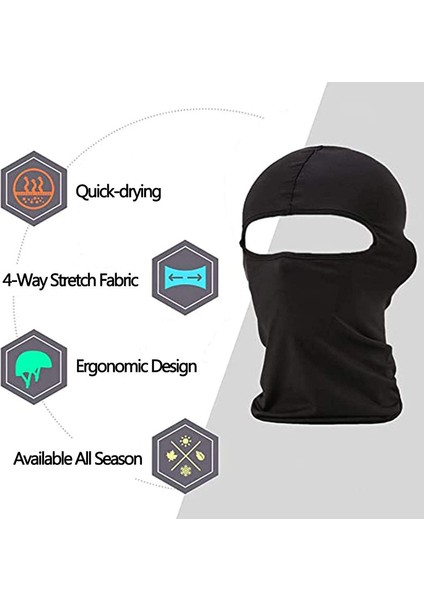 2 Adet Koruyucu Dış Mekan Maskesi Siyah (23x40 Cm) (Yurt Dışından) fiyatları