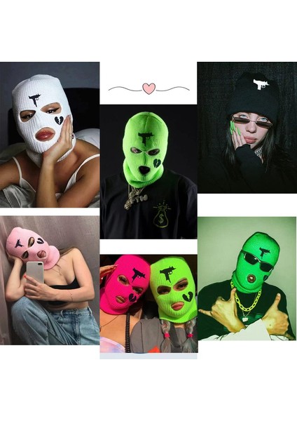 Işlemeli Kayak Maskesi (Pembe 56-58 Cm) (Yurt Dışından) fiyatları