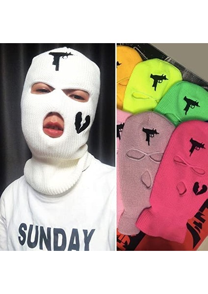 Işlemeli Kayak Maskesi (Pembe 56-58 Cm) (Yurt Dışından) fırsatları