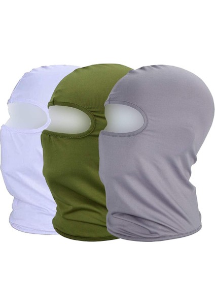 3 X Dış Mekan Binicilik Siperliği (Beyaz Yeşil Gri) (Yurt Dışından)