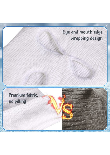 Rüzgar Geçirmez Kapaklı Şapka (Beyaz) (Yurt Dışından)