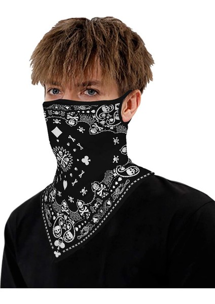 Baskılı Üçgen Eşarp (Model A 36x43 Cm) (Yurt Dışından)