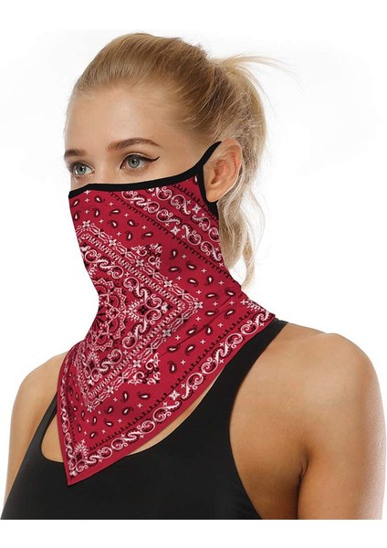 Baskılı Üçgen Eşarp (Model B 36x43 Cm) (Yurt Dışından)