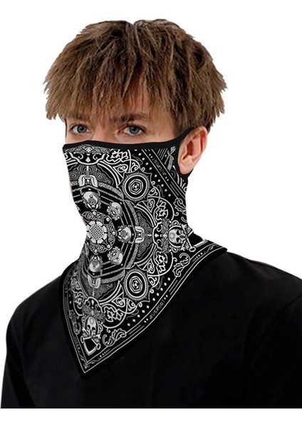 Baskılı Üçgen Eşarp (Model D 36x43 Cm) (Yurt Dışından)