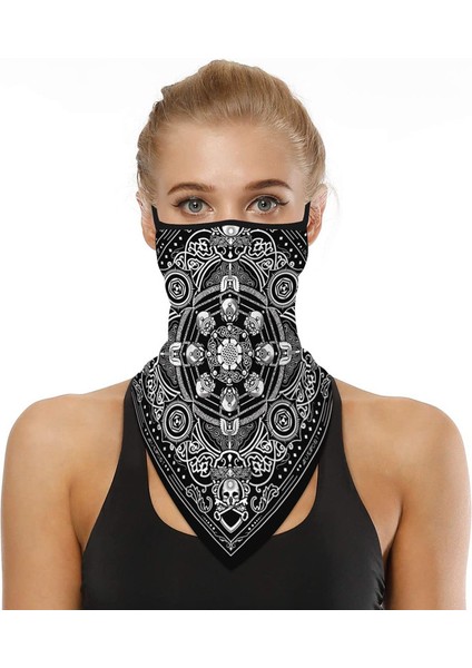 Baskılı Üçgen Eşarp (Model D 36x43 Cm) (Yurt Dışından) indirimleri