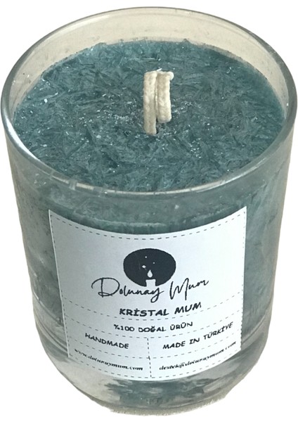 Turkuaz Bitkisel Mum