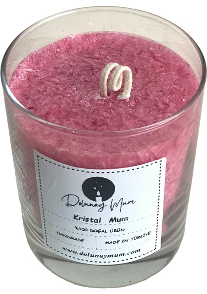 Pembe Bitkisel Mum