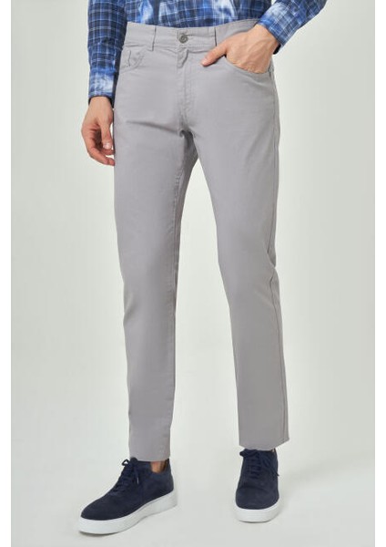 5 Cepli Gri Spor Erkek Pantolon PNS23Y23105_D55