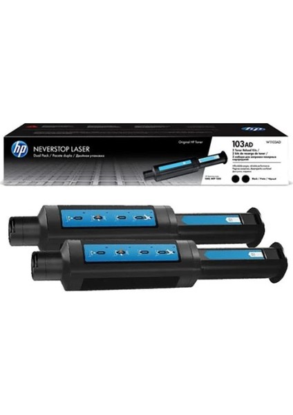 Hp 103A Toner Dolum Kiti Siyah 2′li Paket W1103AD