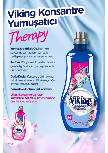 Konsantre Çamaşır Yumuşatıcısı Therapy 1440 ml 6 Adet