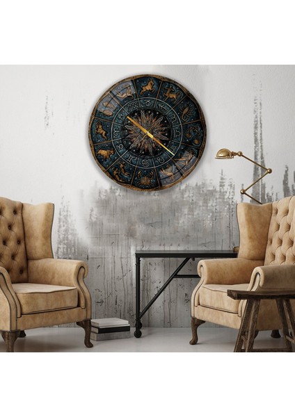 Burçlar Cam Saat - 60 cm fırsatları