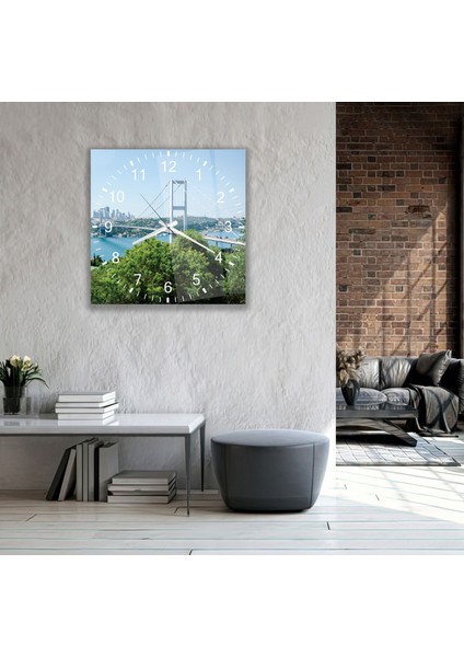 Boğaziçi Köprüsü Cam Saat - 40 cm fırsatları