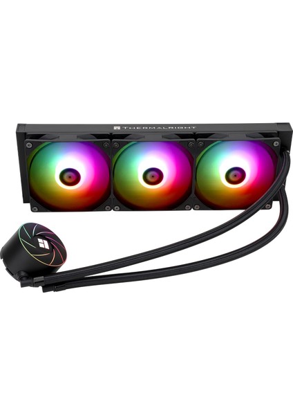 Aqua Elite 360 Black ARGB 360mm Intel-AMD Uyumlu Siyah İşlemci Sıvı Soğutucu (TF7 Termal Macun Dahildir)