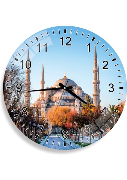 Ayasofya Cami Cam Saat - 40 cm