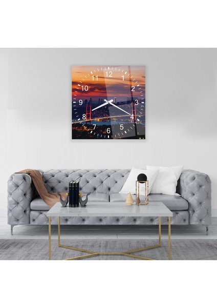 Boğaziçi Köprüsü Cam Saat - 40 cm fiyatları