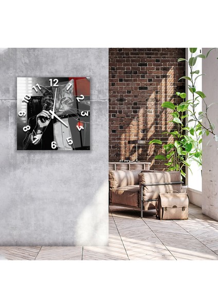 Kedi Cam Saat - 60 cm modelleri