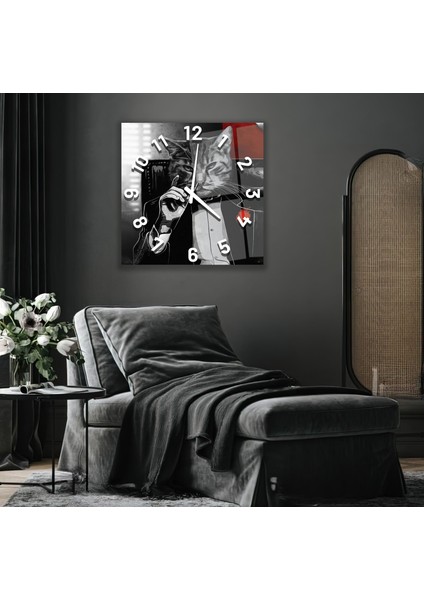 Kedi Cam Saat - 60 cm fırsatları