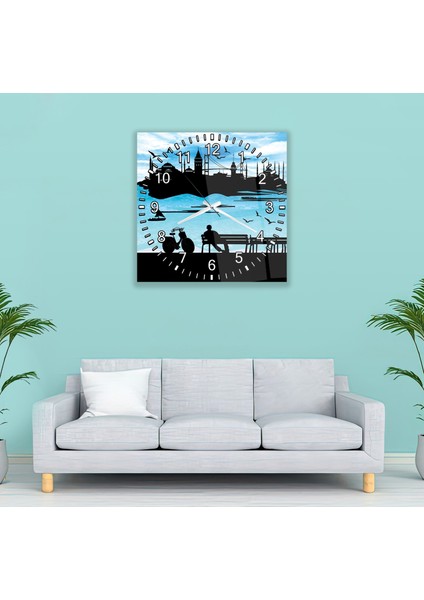 Istanbul Cam Saat - 60 cm