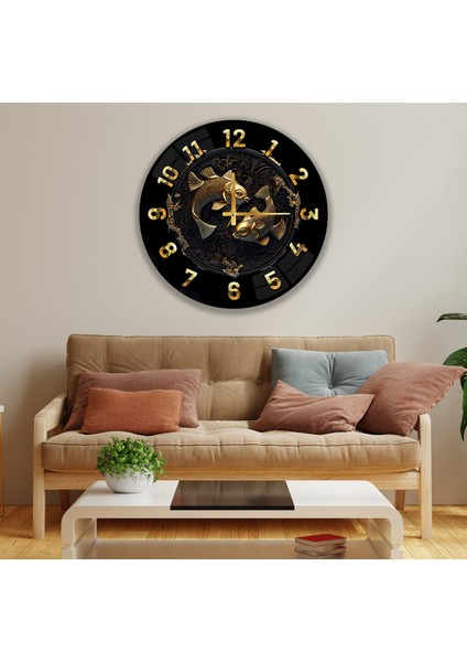 Balık Burcu Cam Saat - 60 cm fiyatları