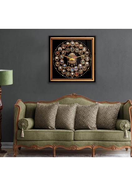 Osmanlı Padişahları Cam Saat - 60 cm fırsatları