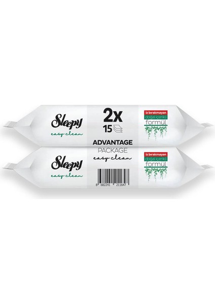 Easy Clean Yüzey Temizlik Havlusu 2X15 Yaprak (30 Yaprak)
