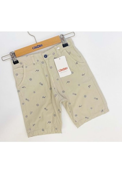 Taş Erkek Çocuk Dokuma Şort - - Taş - 3 Yaş