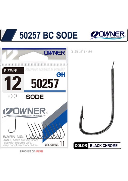 50257 Sode Black Chrome Iğne