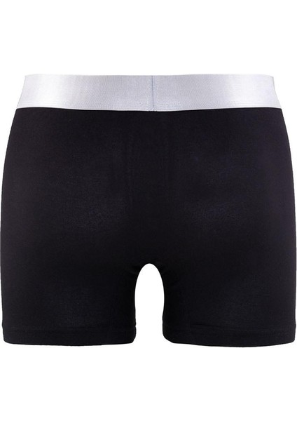 Erkek Siyah Modal Boxer Silver 9303