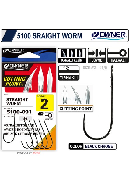 5100 Uzun Pala Lüfer Iğnesi Iğne