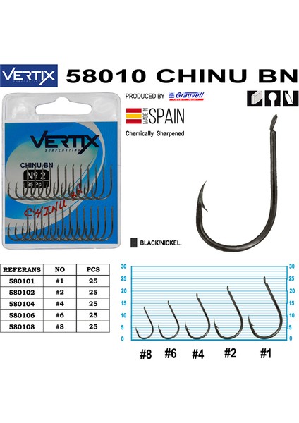 58010 Chinu Bn Olta Iğnesi 25 Adet