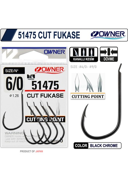 51475 Oc Fukase Black Chrome Iğne