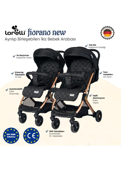 Fiorano New Kabin Boy İkiz Bebek Arabası - Rose Quartz fırsatları