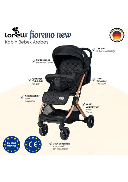 Fiorano Kabin Boy Bebek Arabası - Dolphin Grey