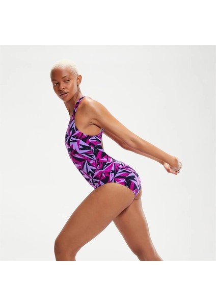 Speedo Hyperboom Alv Mdlt Af Lacivert Kadın Mayo