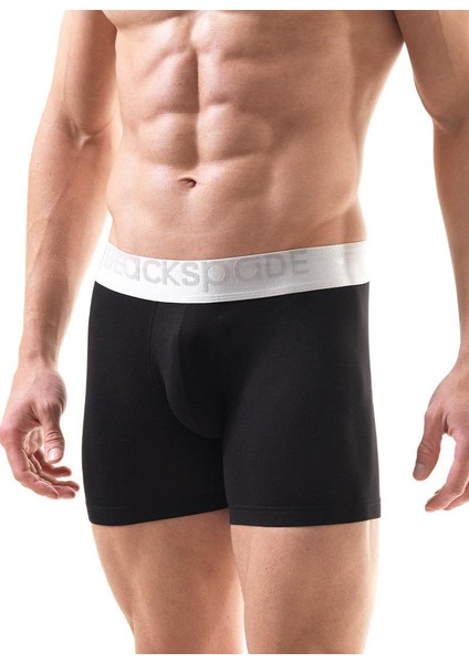 Erkek Siyah Modal Boxer Silver 9303