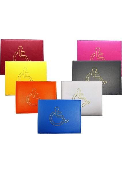 Teotake 1 Adet Pu Deri Engelli Rozetlik Cüzdanı - Rozet Zamanlayıcı Tutucu - Hologram Güvenli (Kraliyet Mavisi) (Yurt Dışından) modelleri