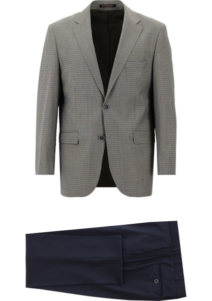 Relax Fit Yünlü Kombinli Takım Elbise