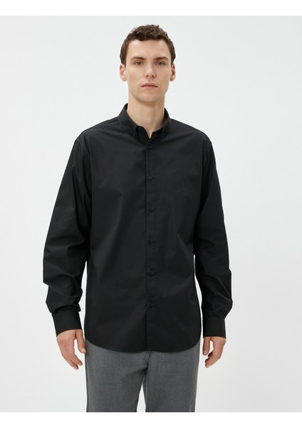 Basic Gömlek Klasik Yaka Uzun Kollu Düğmeli Pamuklu Non Iron modelleri