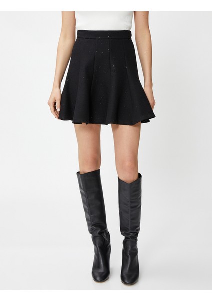 Mini Kloş Etek Payet Detaylı modelleri